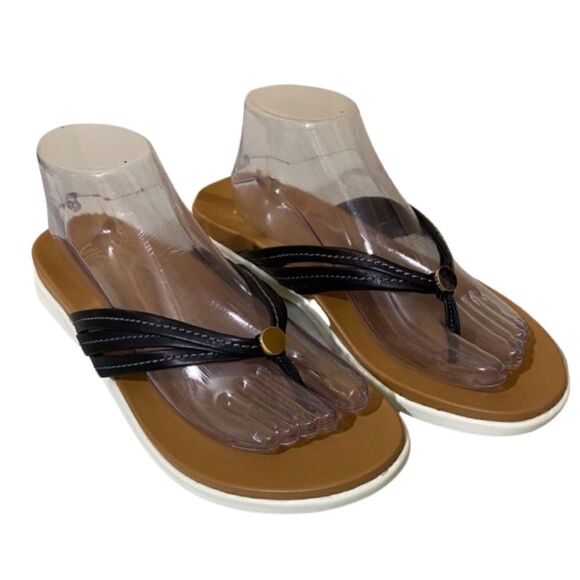 Vionic Catalina Black Strappy Sandals - Picture 1 of 11